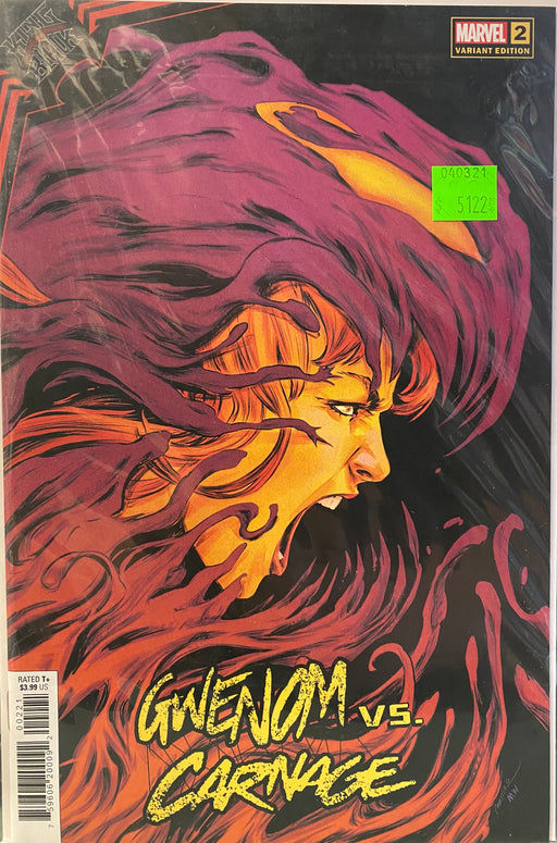 Comic Books Marvel Comics - King in Black - Gwenom vs Carnage (2021) 002 - Cover B Carmen Variant Edition (Cond. VF-) - 5122 - Cardboard Memories Inc.