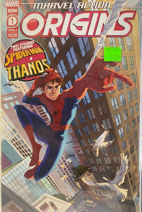 Comic Books Marvel/IDW Comics - Marvel Action Origins (2020) 001 - Cover A Souvanny Variant Edition (Cond. VF-) - 5125 - Cardboard Memories Inc.