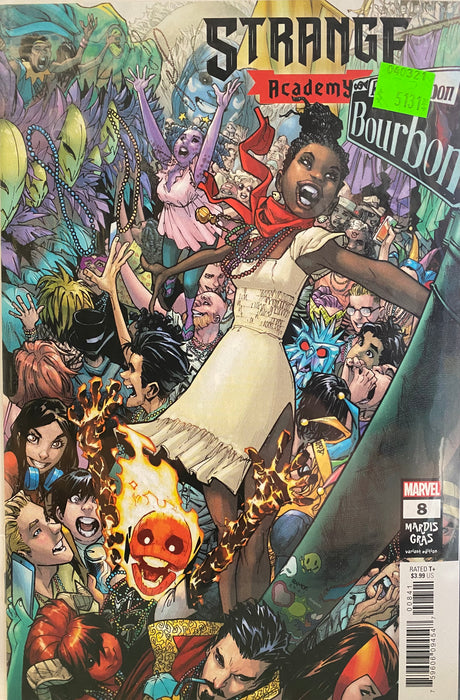 Comic Books Marvel Comics - Strange Academy (2020) 008 - Cover D Ramos Mardi Gras Variant Edition (Cond. VF-) - 5131 - Cardboard Memories Inc.