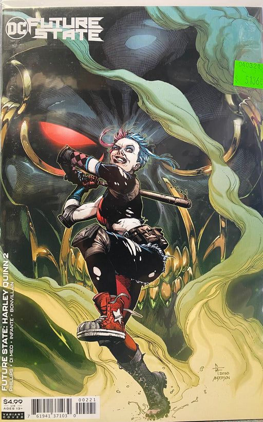 Comic Books DC Comics - Future State - Harley Quinn (2021) 002 - Cover B Card Stock Variant Edition (Cond. VF-) - 5136 - Cardboard Memories Inc.