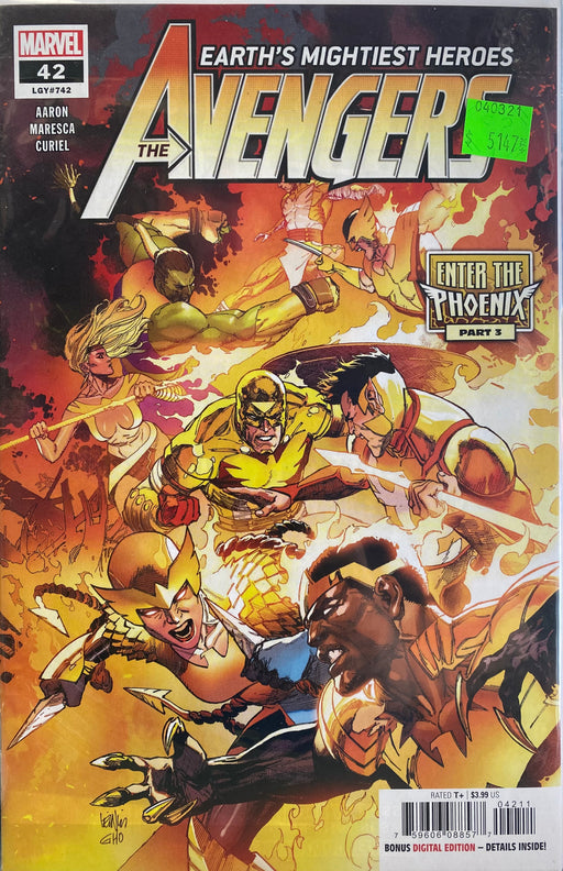 Comic Books Marvel Comics - Avengers (2018 8th Series) 042 (Cond. VF-) - 5147 - Cardboard Memories Inc.
