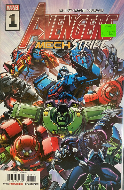 Comic Books Marvel Comics - Avengers Mech Strike (2021) 001 (Cond. VF-) - 5152 - Cardboard Memories Inc.