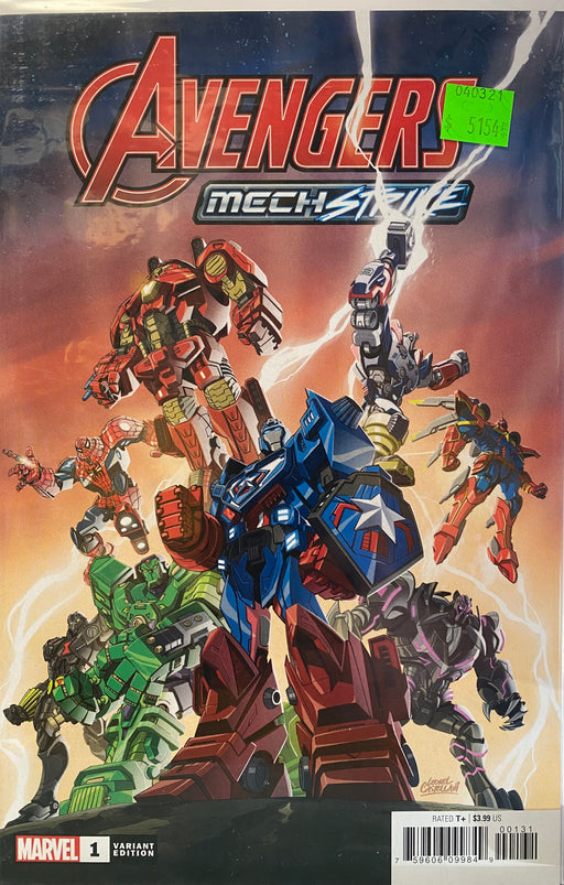 Comic Books Marvel Comics - Avengers Mech Strike (2021) 001 - Cover C Toy Variant Edition (Cond. VF-) - 5154 - Cardboard Memories Inc.