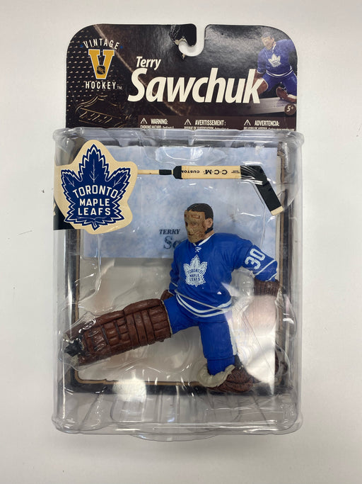 Action Figures and Toys McFarlane Toys - NHL - Toronto Leafs - Terry Sawchuk Figure *DAMAGED BOX* - Cardboard Memories Inc.