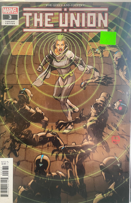 Comic Books Marvel Comics - The Union (2020) 003 - Cover C Johnson Variant Edition (Cond. VF-) - 5161 - Cardboard Memories Inc.