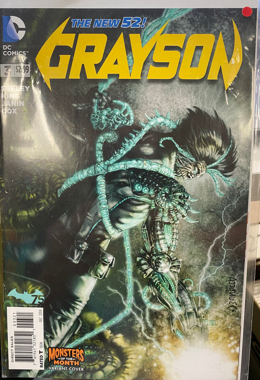 Comic Books DC Comics - Grayson (2014) 003 - Cover B Monsters of the Month Variant Edition (Cond. FN) - 4235 - Cardboard Memories Inc.
