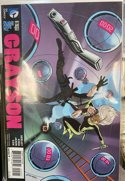 Comic Books DC Comics - Grayson (2014) 005 - Cover B Variant Edition (Cond. VG+) - 4239 - Cardboard Memories Inc.