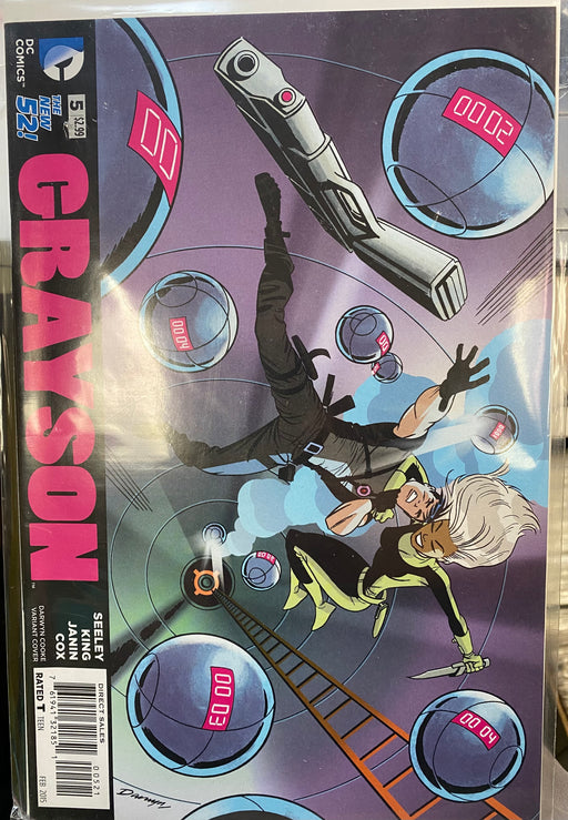 Comic Books DC Comics - Grayson (2014) 005 - Cover B Variant Edition (Cond. VG+) - 4239 - Cardboard Memories Inc.