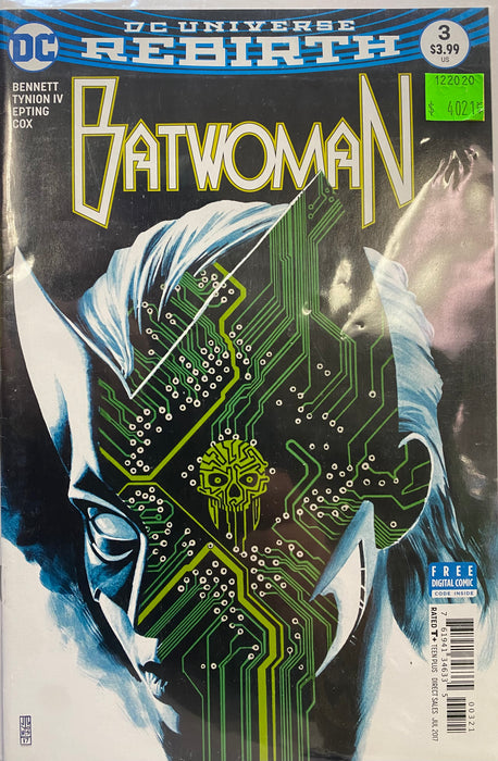 Comic Books DC Comics - Batwoman (2017) 003 - Cover B Variant Edition (Cond. FN-) - 4021 - Cardboard Memories Inc.