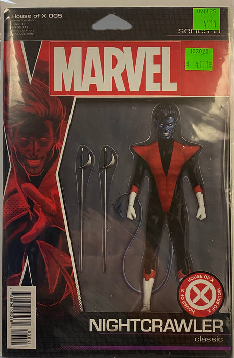Comic Books Marvel Comics - House of X (2019) 005 of 6 - Cover D Christopher Action Figure Variant Edition (Cond. FN) - 4111 - Cardboard Memories Inc.