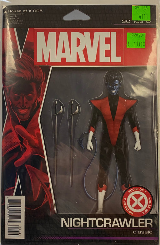 Comic Books Marvel Comics - House of X (2019) 005 of 6 - Cover D Christopher Action Figure Variant Edition (Cond. FN) - 4111 - Cardboard Memories Inc.