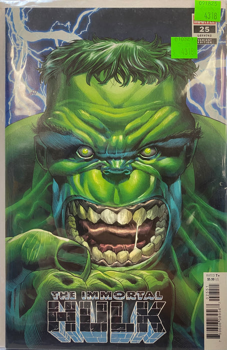 Comic Books Marvel Comics - Immortal Hulk (2018) 025 - Bennett Variant Edition (Cond. FN+) - 4318 - Cardboard Memories Inc.