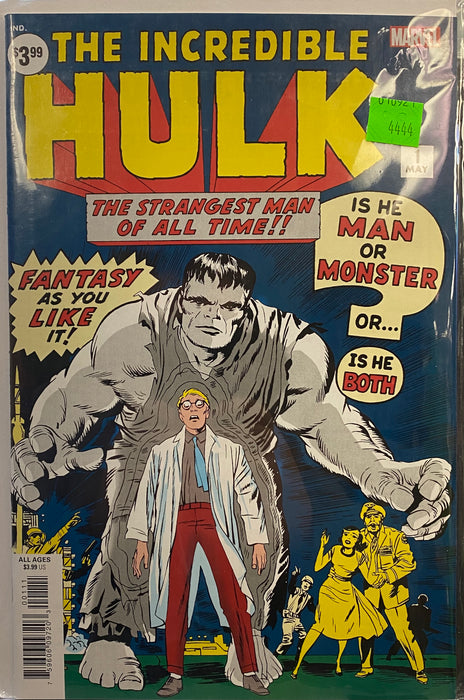 Comic Books Marvel Comics - Incredible Hulk (1962 Marvel 1st Series) 001 - Facsimile Edition (Cond. FN) - 4444 |
Cardboard Memories Inc.
75960609720300111