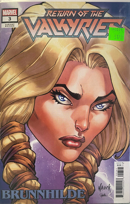 Comic Books Marvel Comics - King in Black - Return of the Valkyries (2021) 003 - Cover D Nauck Headshot Variant Edition (Cond. VF-) - 5171 - Cardboard Memories Inc.