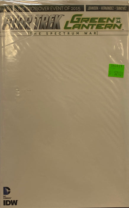 Comic Books IDW Comics - Star Trek Green Lantern (2015) 001 - Blank Variant Edition (Cond. VF-) - 5213 - Cardboard Memories Inc.