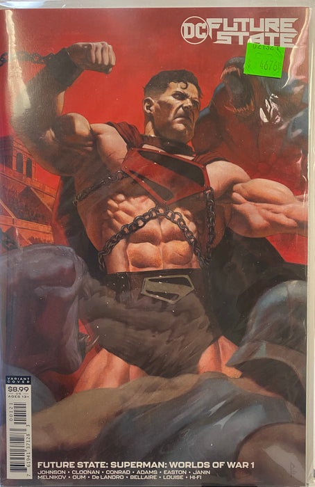 Comic Books DC Comics - Future State - Superman Worlds of War (2021) 001 - Cover B Variant Edition (Cond. VF-) - 4676 - Cardboard Memories Inc.