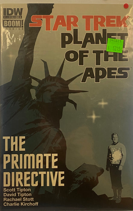 Comic Books IDW Comics - Star Trek Planet of the Apes The Primate Directive (2014) 001 - Cover B Variant Edition (Cond. VF-) - 5215 - Cardboard Memories Inc.