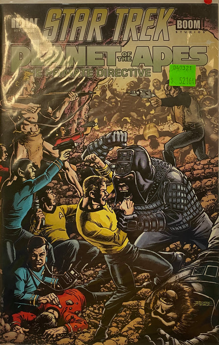Comic Books IDW Comics - Star Trek Planet of the Apes The Primate Directive (2014) 001 - Cover Subscription Variant Edition (Cond. VF-) - 5216 - Cardboard Memories Inc.