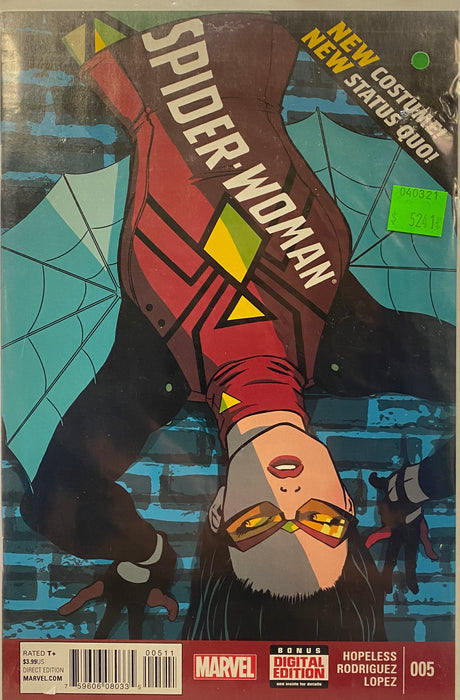Comic Books Marvel Comics - Spider-Woman (2014 5th Series) 005 (Cond. VF-) - 5241 - Cardboard Memories Inc.