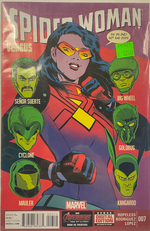 Comic Books Marvel Comics - Spider-Woman (2014 5th Series) 007 (Cond. VF-) - 5243 - Cardboard Memories Inc.