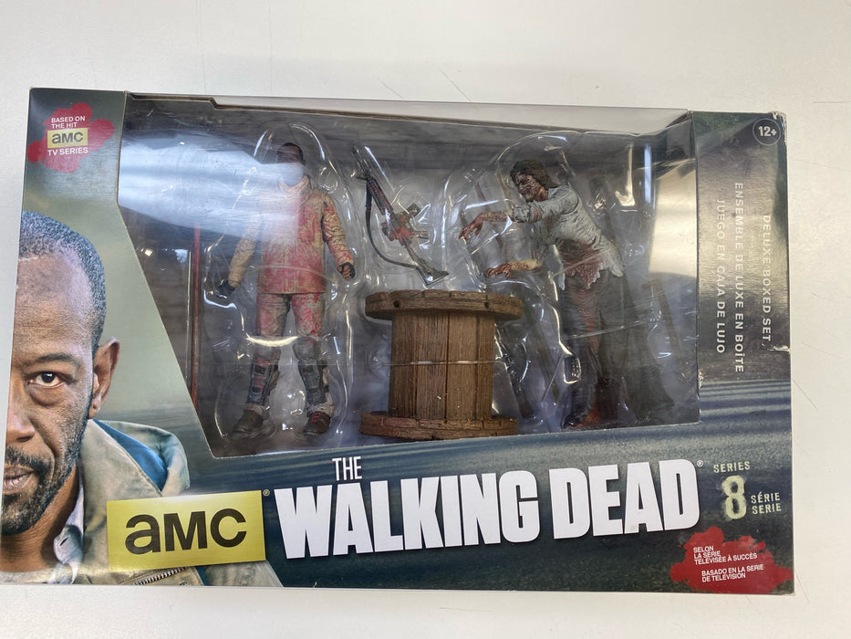 Action Figures and Toys McFarlane Toys - Walking Dead  - Series 8 - Morgan with Impaled Walker - Action Figure *DAMAGED BOX* - Cardboard Memories Inc.