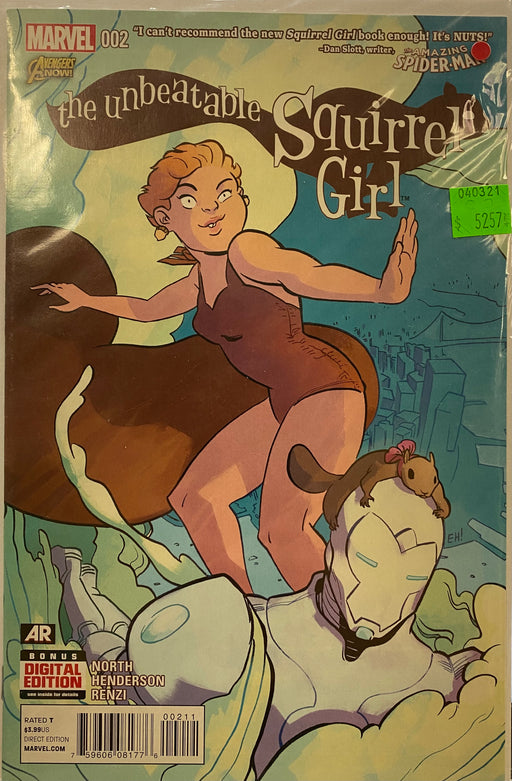 Comic Books Marvel Comics - Unbeatable Squirrel Girl (2015 1st Series) 002 (Cond. VF-) - 5257 - Cardboard Memories Inc.