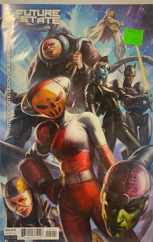Comic Books DC Comics - Future State - Legion of Super-Heroes (2021) 002 - Cover B Card Stock Variant Edition (Cond. VF-) - 5182 - Cardboard Memories Inc.