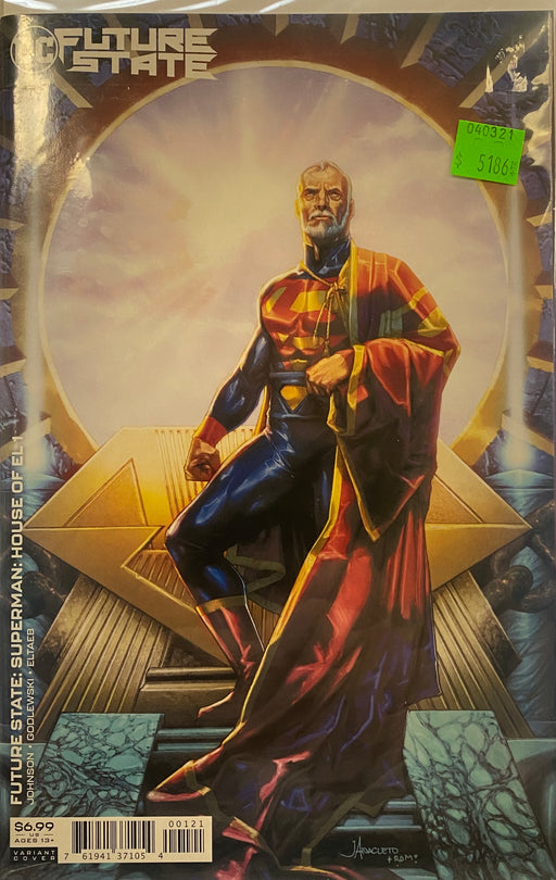 Comic Books DC Comics - Future State - Superman House of El (2021) 001 - Cover B Card Stock Variant Edition (Cond. VF-) - 5186 - Cardboard Memories Inc.