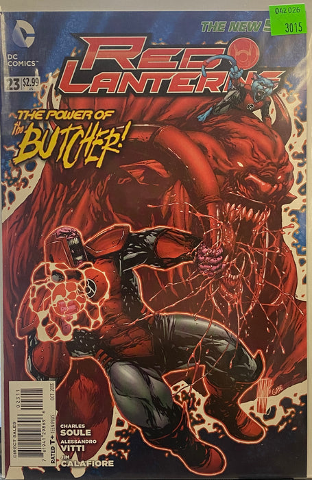 Comic Books DC Comics - Red Lanterns (2011) 023 (Cond. VF-) - 3015 - Cardboard Memories Inc.