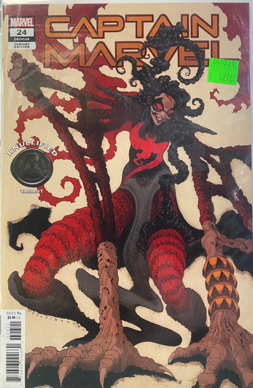 Comic Books Marvel Comics - Captain Marvel (2019 11th Series) 024 - Cover B Moore Knullified Variant Edition (Cond. VF-) - 5276 - Cardboard Memories Inc.