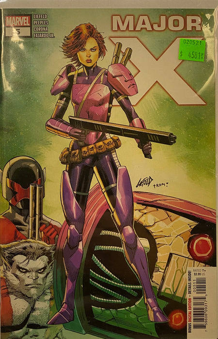 Comic Books Marvel Comics - Major X (2019) 005 (Cond. VF-) - 4581 - Cardboard Memories Inc.