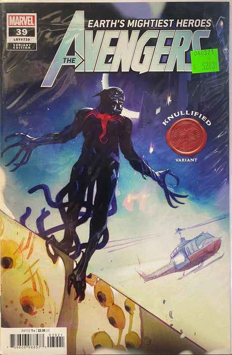 Comic Books Marvel Comics - Avengers (2018 8th Series) 039 - Cover B Tocchini Knullified Variant Edition (Cond. VF-) - 5283 - Cardboard Memories Inc.