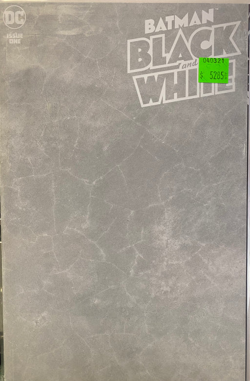 Comic Books DC Comics - Batman Black and White (2020) 001 - Cover D Blank Variant Edition (Cond. VF-) - 5285 - Cardboard Memories Inc.