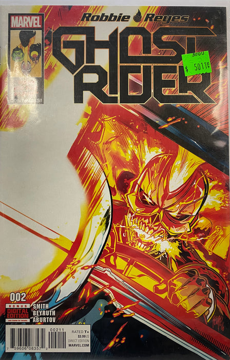 Comic Books Marvel Comics - Ghost Rider (2016) 002 (Cond. VF-) - 5011 - Cardboard Memories Inc.