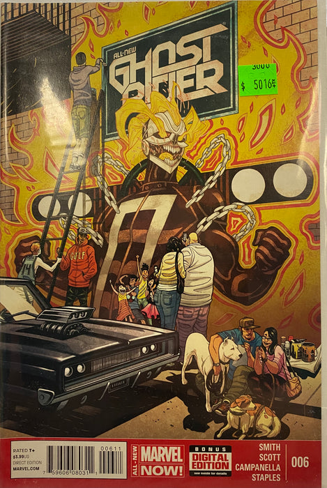 Comic Books Marvel Comics - All-New Ghost Rider (2014) 006 (Cond. VF-) - 5016 - Cardboard Memories Inc.