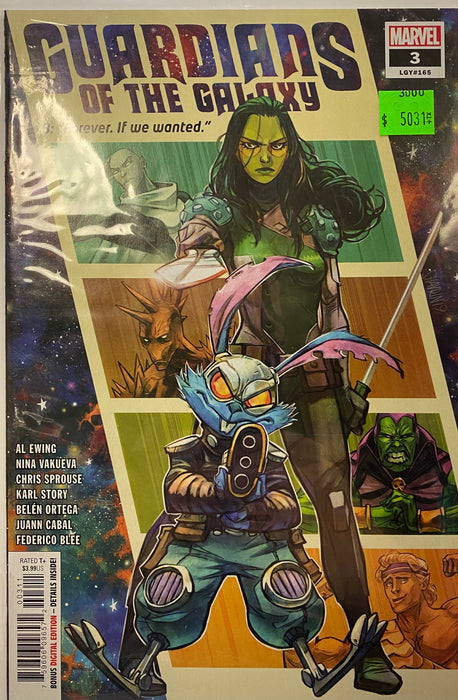 Comic Books Marvel Comics - Guardians Of The Galaxy (2020 7th Series) 003 (Cond. VF-) - 5031 - Cardboard Memories Inc.