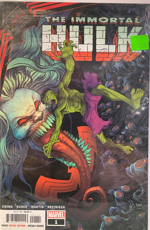 Comic Books Marvel Comics - King in Black Immortal Hulk (2020) 001 (Cond. VF-) - 5288 - Cardboard Memories Inc.