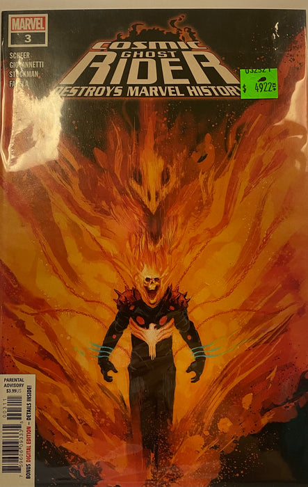 Comic Books Marvel Comics - Cosmic Ghost Rider Destroys Marvel History (2019) 003 (Cond. VF-) - 4922 - Cardboard Memories Inc.
