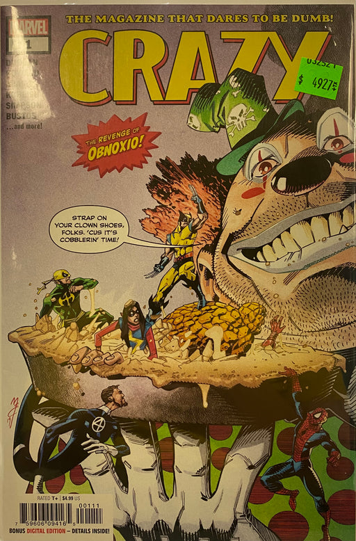 Comic Books Marvel Comics - Crazy (2019) 001 (Cond. FN) - 4927 - Cardboard Memories Inc.