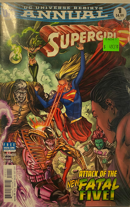 Comic Books DC Comics - Supergirl (2016) Annual 001 (Cond. VF-) - 4931 - Cardboard Memories Inc.