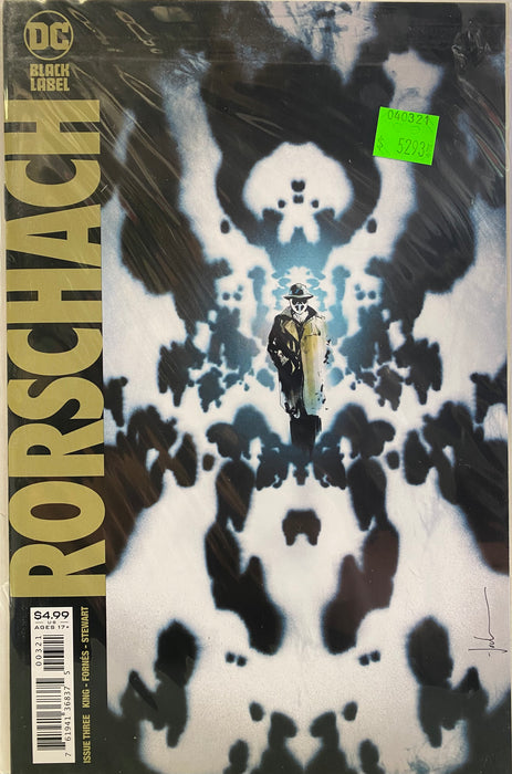 Comic Books DC Comics - Rorschach (2020) 003 - Cover B Jock Variant Edition (Cond. VF-) - 5293 - Cardboard Memories Inc.