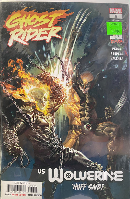 Comic Books Marvel Comics - Ghost Rider (2022) 006 (Cond. VF-) - 14304 - Cardboard Memories Inc.