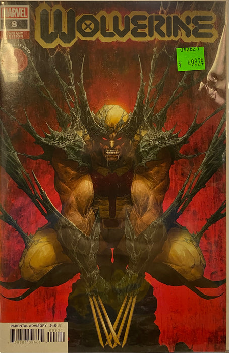 Comic Books Marvel Comics - Wolverine (2020 6th Series) 008 - Cover B Rapoza Knullified Variant Edition (Cond. VF-) - 4982 - Cardboard Memories Inc.