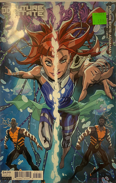 Comic Books DC Comics - Future State - Aquaman (2021) 002 - Cover B Khary Randolph Card Stock Variant Edition (Cond. VF-) - 5194 - Cardboard Memories Inc.