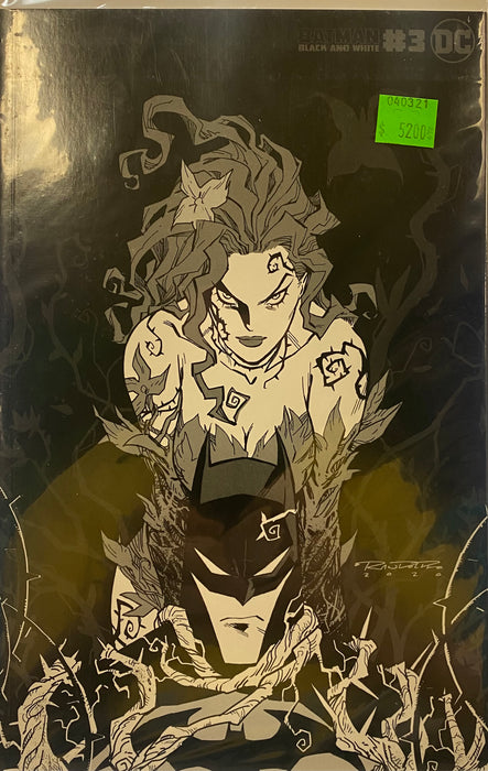 Comic Books DC Comics - Batman Black & White (2020) 003 - Cover C Poison Ivy Khardo Rando Variant Edition (Cond. VF-) - 5200 - Cardboard Memories Inc.