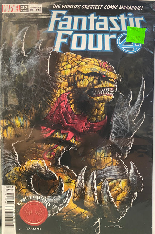 Comic Books Marvel Comics - Fantastic Four (2016 6th Series) 027 - Cover B Ferreya Knullified Variant Edition (Cond. VF-) - 5307 - Cardboard Memories Inc.