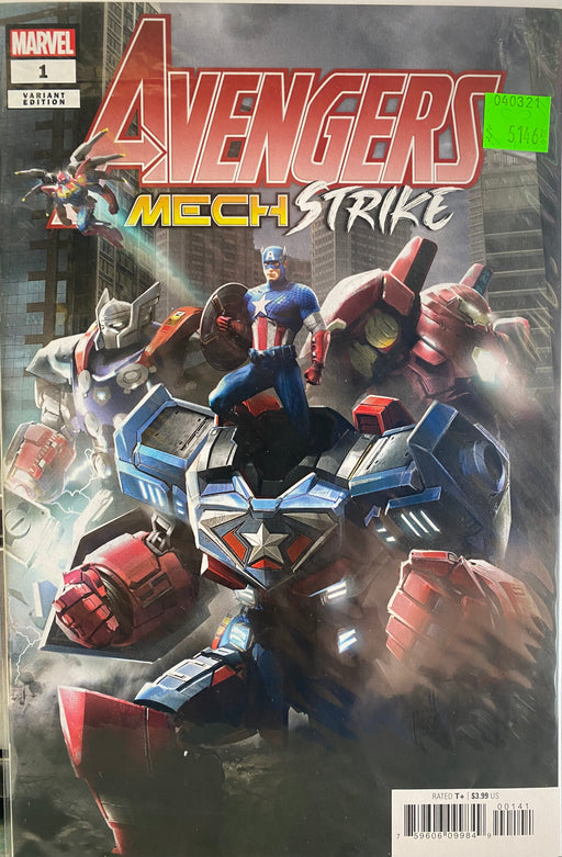 Comic Books Marvel Comics - Avengers Mech Strike (2021) 001 - Cover D SNG Variant Edition (Cond. VF-) - 5146 - Cardboard Memories Inc.