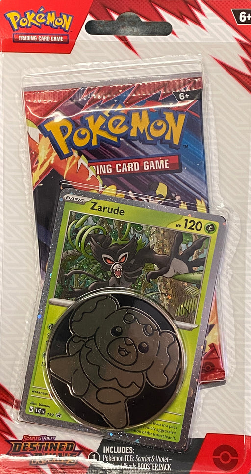 Trading Card Games Pokemon - Scarlet and Violet - Destined Rivials - Checklane Blister - Zarude - Cardboard Memories Inc.