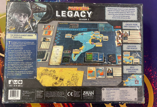 Board Games Z-Man Games - Pandemic Legacy - Season 2 - Black Edition - Sealed - Cardboard Memories Inc.