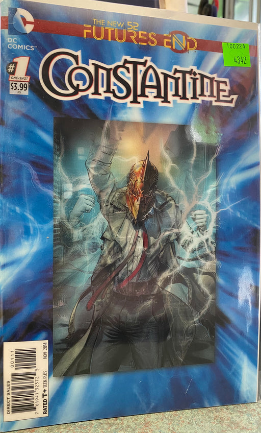 Comic Books DC Comics - Constantine Future's End (2014) 001 - Lenticular Cover Variant Edition (Cond. VF-) - 4342 - Cardboard Memories Inc.